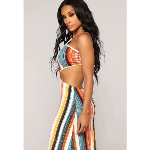 Multi Stripe Maxi Dress - Picture 3 of 8